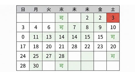 レンタル装置空き状況