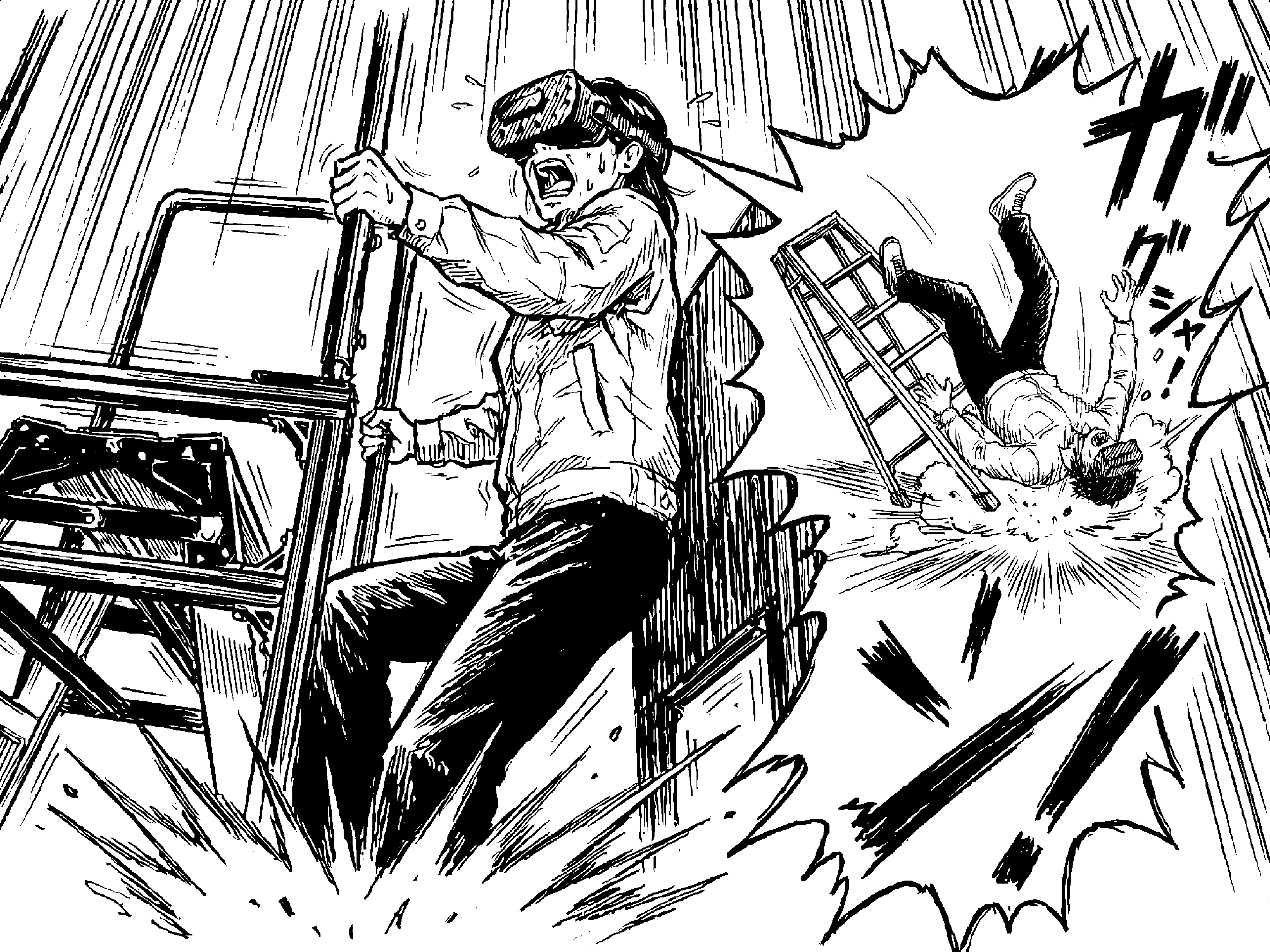 ACSEL5051 ＶＲ脚立・転落安全体感装置