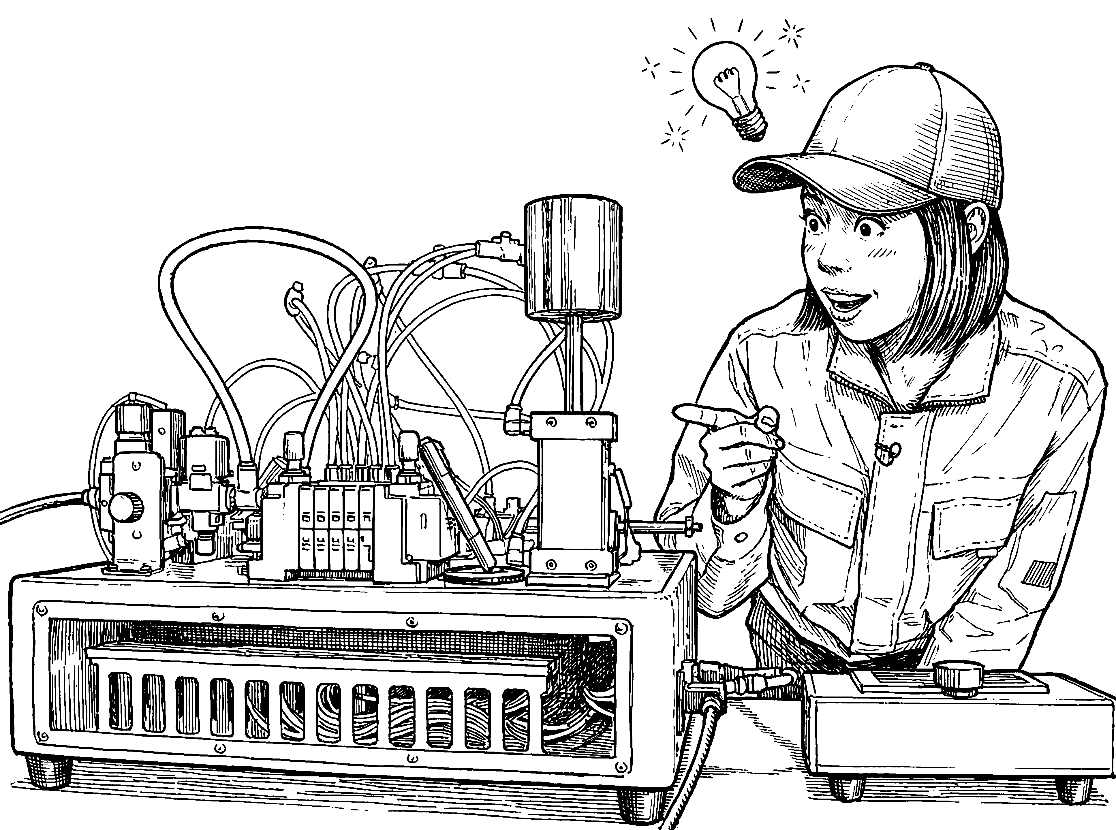ACSEL6010 エアー制御・トラブル実習装置